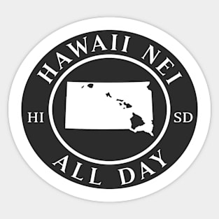 Roots Hawaii and South Dakota by Hawaii Nei All Day Sticker